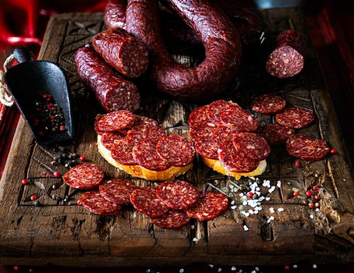 Sudžuka scharf - Rinderknoblauchsalami – Bild 2