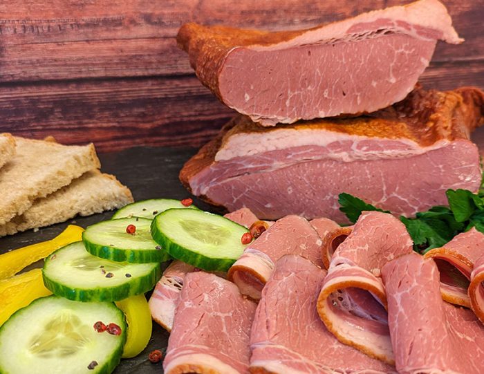 Saftiger Rinder Bacon, geschnitten 500g Packung